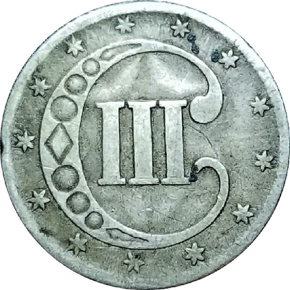 1852-Three-Cent-Silver
